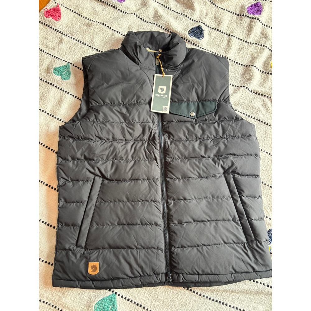 Fjallraven Greenland Down Liner Vest Mens Size XL Dark Navy Blue Puffer